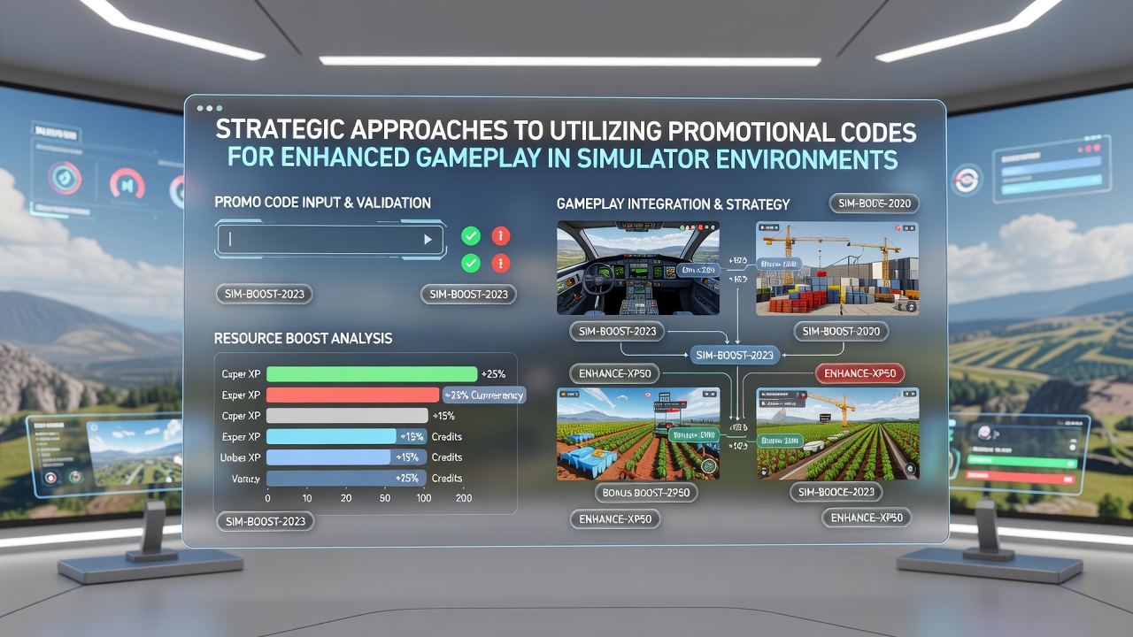 Strategic planning session for promotional code usage in simulation games